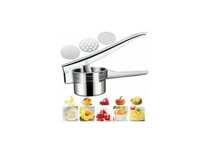 9420541031423 - Eting - Potato Masher Versatile Manual Pressem Stainless Steel Potato Masher with 3 Interchangeable Discs for Mashed Potatoes Baby Food Juice