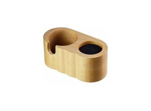 9420541031546 - Eting - 59mm Tamper Station Yellow Pear Wood Tamper Station for All Sizes Filter Holder Barista Accessories with Silicone Tamper Mat