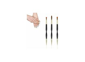 9420541032031 - Eting - 3 Pieces Nail Brush Brush for uv Gel and for Nail Art diy Drawing Painting Brush Nail Tool Manicure Tools