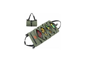 9420541032192 - Eting - Roll-Up Pouch Canvas Multi-Purpose Roll-Up Key Bag (Green)