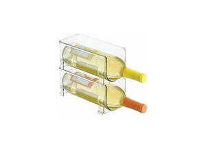 9420541034448 - Eting - Weinregal 2er Set - Stapelbares Weinregal aus Kunststoff für Flaschen Wein Limonaden oder andere Getränke - Modernes Weinregal für 1 Flasche