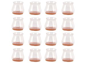 9420541052565 - Eting - 16pcs Stuhlbein Bodenschützer Transparent Rund 17x23x28cm