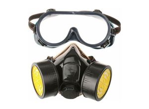 9420541053760 - Eting - Profi-Gasmaske Aktivkohle-Lackmaske Atemschutzmaske mit 2 Filtern Staub Pestizide Formaldehyd Farblack