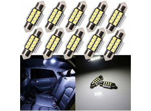 9439081633110 - Keyoung - Auto led Innenbeleuchtung 10 Stück 31MM 6500 Lumen Auto Innen Beleuchtung DC12 v Auto led Glühbirne Innenraumbeleuchtung