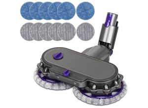 9439081634438 - Keyoung - Wischaufsatz für Dyson V7 V8 V10 V11 V15 Staubsauger Elektrischer Bodenwischer abnehmbarem Wassertank und 12 waschbaren Mops