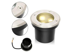 9441000365682 - Vingo - 4x 3W Bodenleuchte IP67 led Leuchte Bodeneinbaustrahler Bodenstrahler für den Außenbereich - schwarz