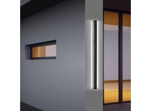 9441000386656 - Wandlampe led Wandleuchte Innen Modern Wandleuchten für Wohnzimmer Schlafzimmer Treppenhaus 80cm 18W Kaltweiß - Schwarz