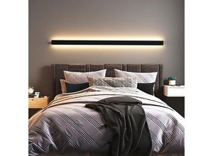 9441000387714 - Wandlampe led Wandleuchte Innen Modern Wandleuchten für Wohnzimmer Schlafzimmer Treppenhaus 80cm 18W Warmweiß - Schwarz