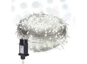 9441000423832 - Swanew - 10M 100 Lichterkette led Lichterkette Kaltweiß 8 Lichtmodi Party Garten Innen Außen Weihnachtsbeleuchtung Deko