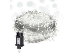 9441000423894 - Swanew - 100M 500 Lichterkette led Lichterkette Kaltweiß 8 Lichtmodi Party Garten Innen Außen Weihnachtsbeleuchtung Deko