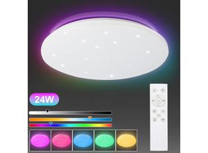 9441000424198 - Swanew - 24W led Deckenleuchte mit Sternenhimmel-Effekt 120° Sternenlicht Fernbedienung und RGB-Beleuchtung - rgb