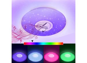 9441000424518 - Swanew - 36W led Deckenleuchte mit Sternenhimmel-Effekt Fernbedienung Lautsprecher und Bluetooth-Musik - rgb