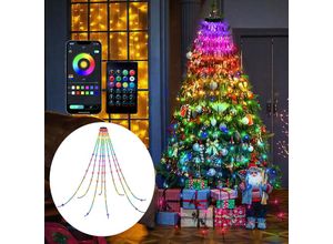 9441000444059 - Christbaumbeleuchtung Bäume APP-Kontrolle Christbaum 160 led Lichterkette Außen