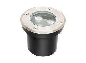 9441001043299 - Tolletour - 2x 3W Bodenleuchte IP67 led Leuchte Bodeneinbaustrahler Bodenstrahler für den Außenbereich - schwarz