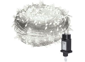 9441001049222 - 30M 300 LED Lichterkette Beleuchtung 8 Lichtmodi Wasserdicht Innen Außen Weihnachten Hochzeit Party Garten Deko Kaltweiß