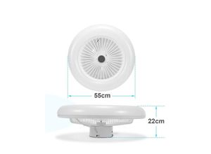 9441001413672 - Vingo - Deckenventilator Beleuchtung Dimmbar Deckenleuchte Ventilator für Wohnzimmer Licht Lüfter - Weiß