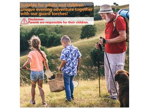 9441001422902 - Fackeln Gartenfackeln Wachsfackeln Brennzeit Verlobung langer Griff Party Verlobungsparty mit langem Griff - Wachsfackeln im Einsatz 45Min 42cm 100x