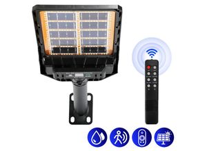 9441001434950 - 300W Straßenlaterne Solar led Garten mit Bewegungsmelder Straßenlampe Lichtsensor - Schwarz - Vingo