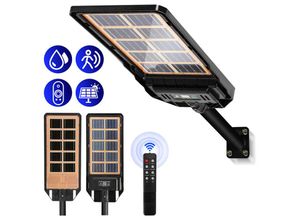 9441001434967 - 400W Straßenlaterne Solar led Garten mit Bewegungsmelder Straßenlampe Lichtsensor - Schwarz - Vingo