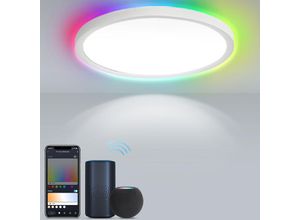 9441001452787 - 24W Smart led Deckenleuchte für Flurlampe Kinderzimmer - Deckenlampe rgb dimmbar - Weiß - Vingo