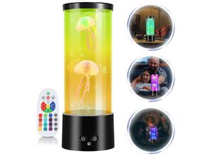 9441002095259 - Swanew - led Quallen Lavalampe Mit Fernsteuerung Lava Lampe Nachtlicht Jellyfish rgb