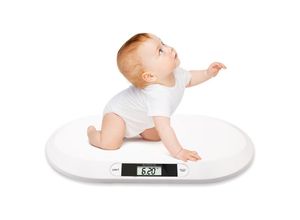 9441002102025 - Babywaage Max 20Kg Digital Kinderwaage lcd Display Digitalwaage für Neugeborene Gewichtskontrolle ab Geburt - Weiß - Swanew