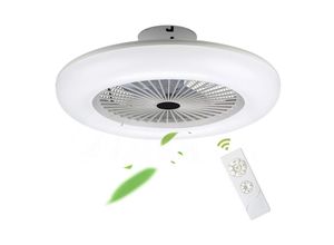 9441002116114 - Swanew - Deckenventilator mit Fernbedienung Beleuchtung Led mit Beleuchtung Fan Smart-LED-Deckenleuchte - Weiß