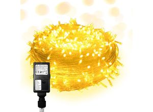 9441002116121 - Swanew - Lichterkette 10M 100 led Lichterkette Wasserdicht Innen Außen Weihnachten Hochzeit Party Garten Deko 8 Lichtmodi Warmweiß