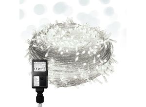 9441002116152 - Swanew - Lichterkette 20M 200 led Lichterkette Wasserdicht Innen Außen Weihnachten Hochzeit Party Garten Deko 8 Lichtmodi Kaltweiß