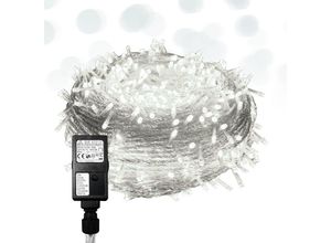 9441002116190 - Lichterkette 100M 500 LED Lichterkette Wasserdicht Innen Außen Weihnachten Hochzeit Party Garten Deko 8 Lichtmodi Kaltweiß