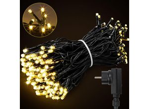 9441002116367 - Swanew - Lichterkette 30M 300 led Lichterkette led Lichtervorhang Wasserdicht Innen Außen Party Garten Deko 8 Lichtmodi Warmweiß