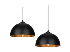 9441002118323 - Randaco - swanew 2x Suspension Luminaire suspensions design vintage luminaire plafonnier salon salle à manger Industrielle Métal Retro E27