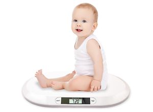 9441002156844 - Babywaage Max 20Kg Digital Kinderwaage lcd Display Digitalwaage für Neugeborene Gewichtskontrolle ab Geburt - Weiß - Hengda