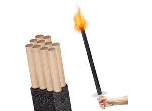 9441002217774 - Tolletour - Fackeln Gartenfackeln Flammenherz Brennzeit für Wanderung Wachsfackeln Flammenherz-Fackeln für Wanderungen - Lange Brenndauer 45Min 42cm