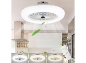 9441002226646 - TolleTour Deckenventilator 80w Deckenlampe LED mit Beleuchtung Fan Smart-LED-Deckenleuchte Fernbedienung Timer Dimmbar Deckenleuchte Deckenlampe mit