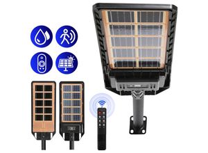 9441002456579 - Hengda 300W Straßenlaterne Solar LED Garten mit Bewegungsmelder Straßenlampe Lichtsensor - Schwarz