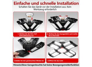 9442907717659 - Led Hallenbeleuchtung Industrielampe ufo bay Hallenstrahler Verformbar 200W - Vingo