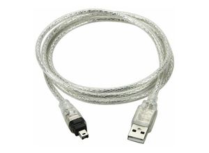 9454531390054 - Dolaso - usb 20-Steckerkabel kompatibel mit Firewire dv ieee 1394 4-poliger iLink-Stecker für dv- und D8-Camcorder 1 m Grau