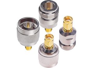 9454531400487 - Dolaso - N-auf-RP-SMA-Stecker-Set SMA-Stecker-Buchse auf N-Typ-Stecker-Buchse mit umgekehrter Polarität Koaxial-Adapter-Konverter