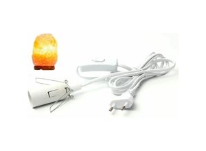 9454531403624 - Dolaso - Kabel für Salzlampe mit Schalter – E14 – 18 m – Fassung für Salzlampe Weiß