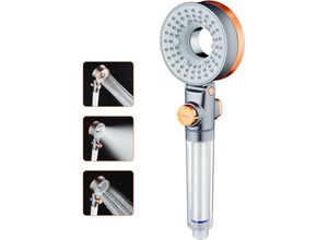 9454531408384 - Dolaso - Wassersparender Duschkopf Anti-Kalk-Handbrause mit Filter Hochdruck-Duschkopf mit 3 Strahlarten SPA-Duschkopf