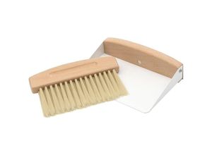 9454531416549 - Kehrschaufel und Handfeger Krümelbesen Holzbürsten kleine Kehrschaufel und Tischfeger für Büro Küche und Esstisch - Dolaso