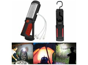 9454531438992 - Aiducho led wiederaufladbare Lampe 2200 mAh mit magnetischen Ruspela-Taschenlampen COB-Arbeitsleuchte – magnetische Arbeitsleuchte für Auto Garage