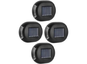 9459710214374 - 4 Stück Solar-Wandleuchte Außenwandleuchte Außenwandleuchte Außenwandleuchten Solar-Wand-Nachtlampe Wandrinnenlampe