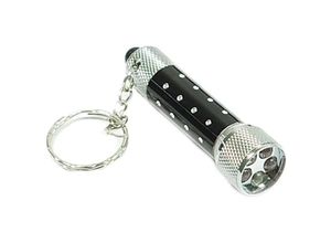 9459710218341 - Csparkv - Mini-Taschenlampe mit 5 LEDs Schlüsselanhänger Schwarz extrem langlebige Taschenlampe sehr langlebig und nützlich professionell und