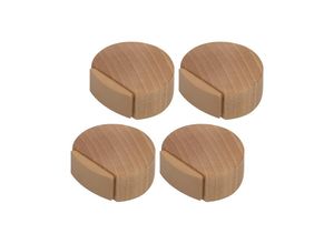 9459710244067 - Csparkv - Türstopper zum Kleben – Türstopper aus Holz für Böden und Parkett – Türstopper zum Kleben – Dezenter und eleganter Türstopper – 4er-Set