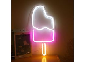 9459710274477 - Csparkv - Ice 45 cm – Steckdose und Ein- Aus-Schalter im Lieferumfang enthalten Neon-LED für Kinderzimmer-Dekoration oder Neon-Bar-Dekoration –