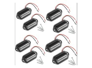 9459710276716 - Csparkv - 10 Stück LED-Kennzeichenleuchte wasserdicht 6 SMD-LED-Rückleuchten Kennzeichenleuchte für 12 V 24 v lkw Van Anhänger Auto Fahrzeug