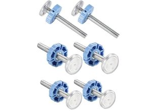 9459710349922 - (Blau 80 mm) Packung mit 6 einrastbaren Babygittern mit M10-Gewindeschaft – Zubehör für Babyschutzgitter