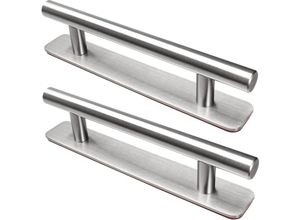 9459710352922 - Selbstklebender Möbelgriff 2 Stück Edelstahl-Türgriffe 150 mm Griffe für Schränke Küchentür Kommode Kleiderschrank Silber